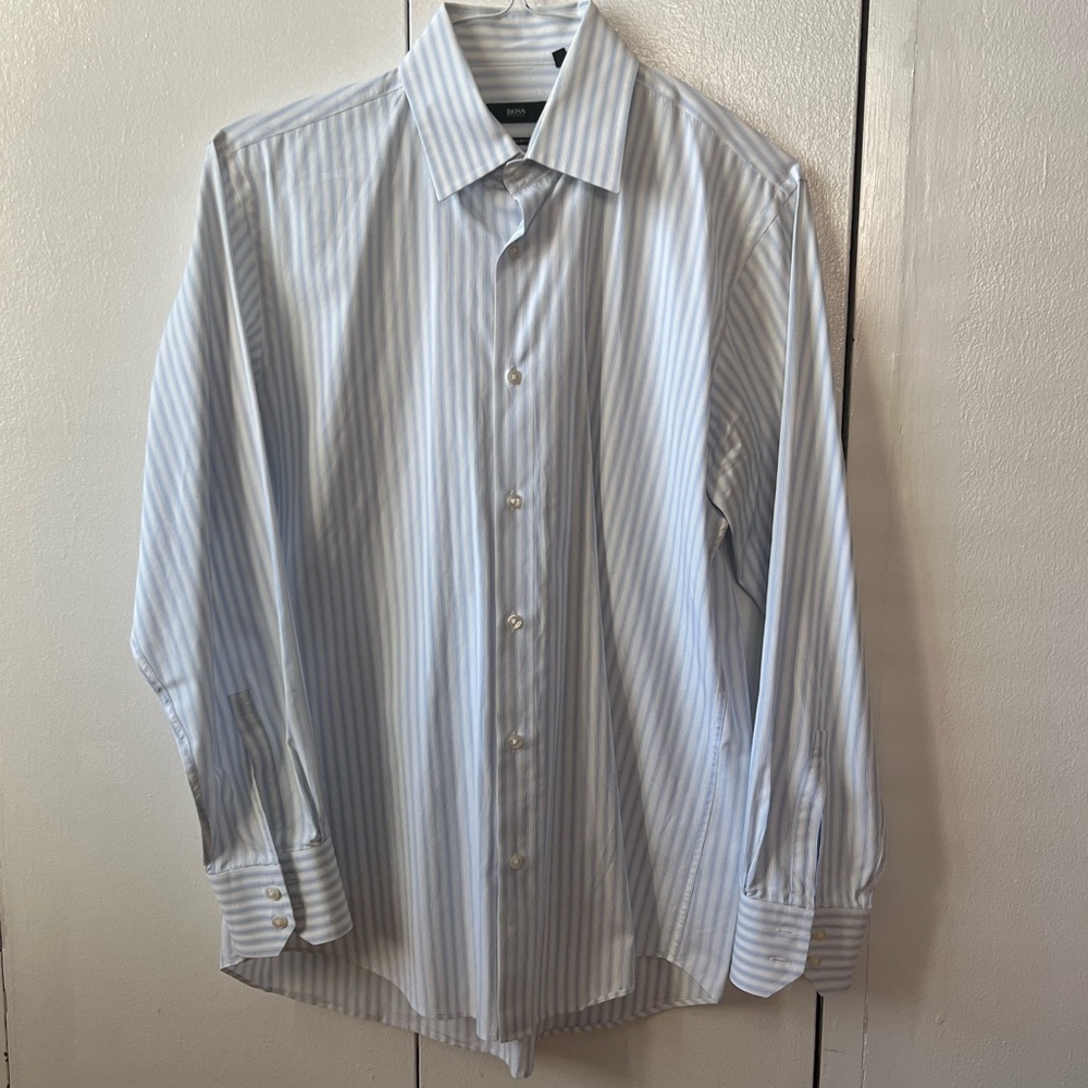 Hugo Boss Regular Fit Long Sleeve Button Down Dress Shirt